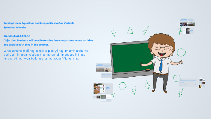 Solving Linear Equations and Inequalities in One Variable by Parker ...