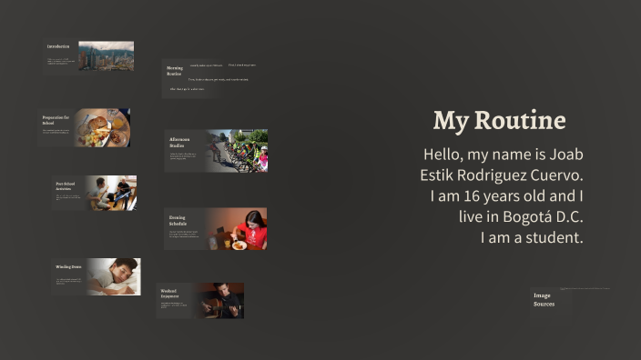 My Daily Life: A Routine Overview by joab on Prezi