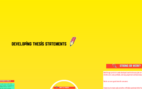 Thesis Statements by Carrie Kemmett on Prezi