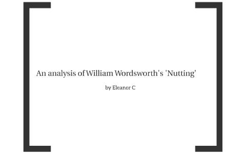 nutting wordsworth analysis