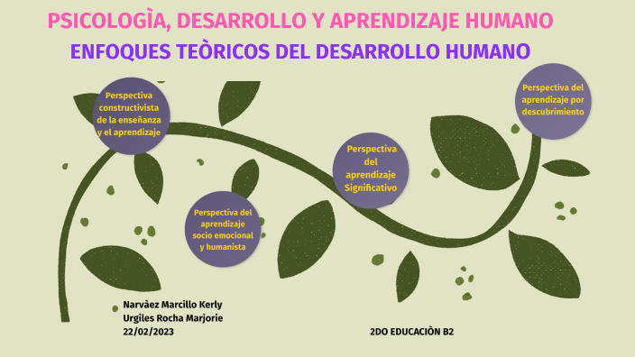 ENFOQUES TEÒRICOS DEL DESARROLLO HUMANO by KERLY TAMARA NARVAEZ ...