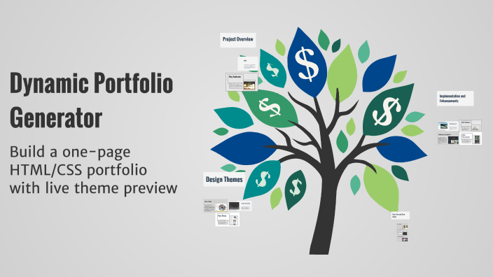 Dynamic Portfolio Generator by Swarup Kumar on Prezi