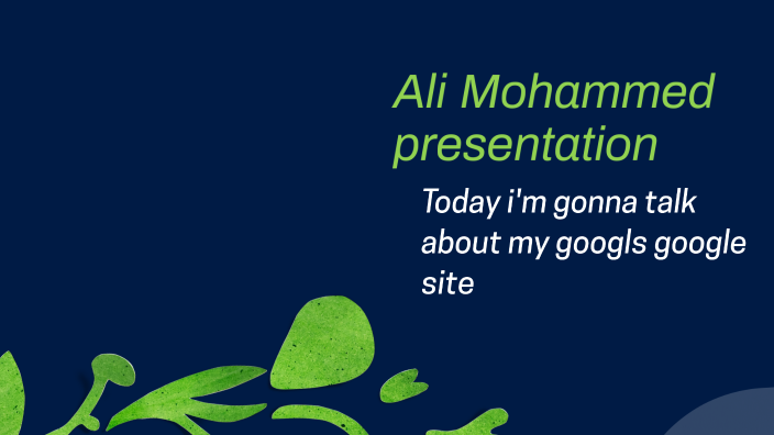 Ali Mohammed presentation by ALI ALSHAMMAR on Prezi