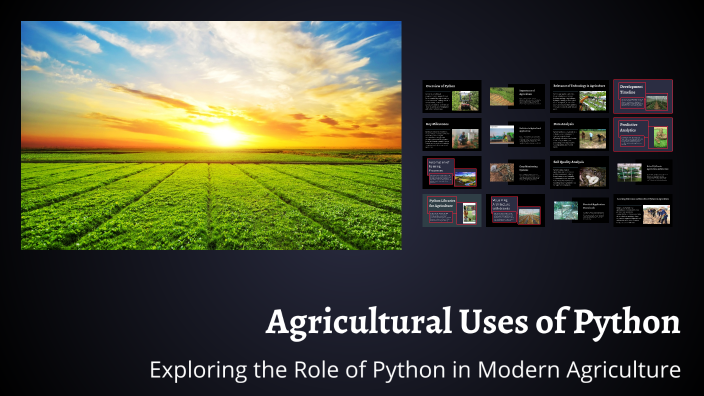 Python Agriculture Analysis Agricultural uses in python by Rusheel Bhagatkar on Prezi