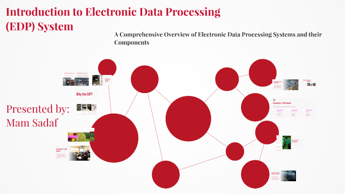 Introduction to Electronic Data Processing (EDP) System by sadaf amir ...