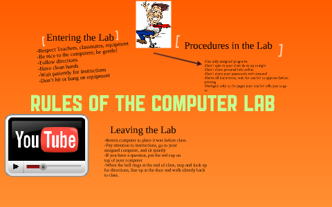 computer lab rules and procedures