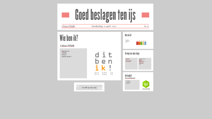 Goed beslagen ten ijs by Chiara Wijdh on Prezi