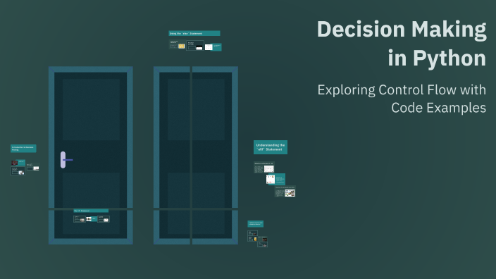 Decision Making in Python by Craftology on Prezi