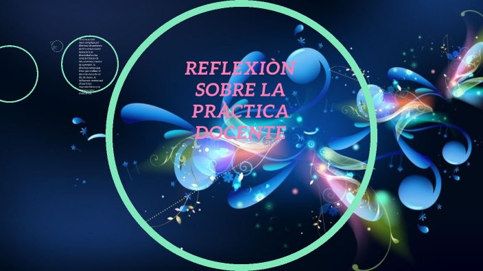 REFLEXIÒN SOBRE LA PRÀCTICA DOCENTE by Celia Martìnez on Prezi