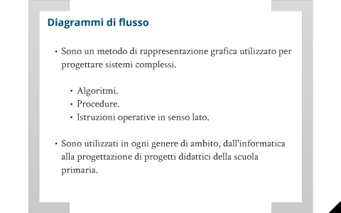 Diagrammi Di Flusso By Cristiano Mattana On Prezi