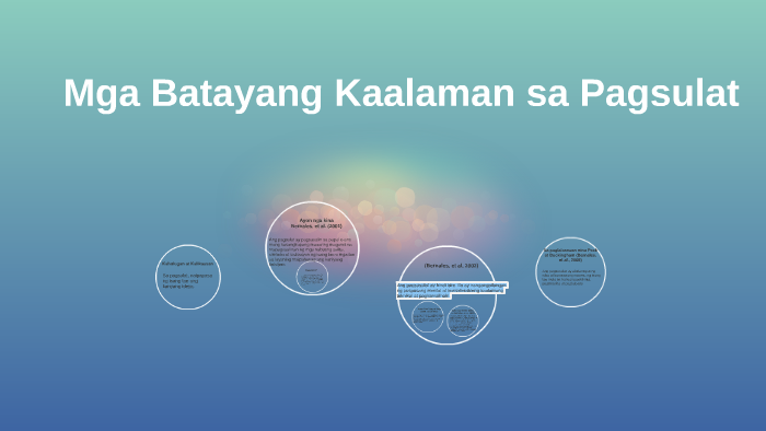 Mga Batayang Kaalaman sa Pagsulat by marcellie velez on Prezi