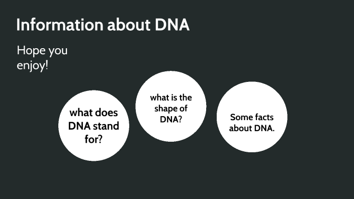 Information about DNA by Jacob Saleh - EIS GRADE 5 on Prezi