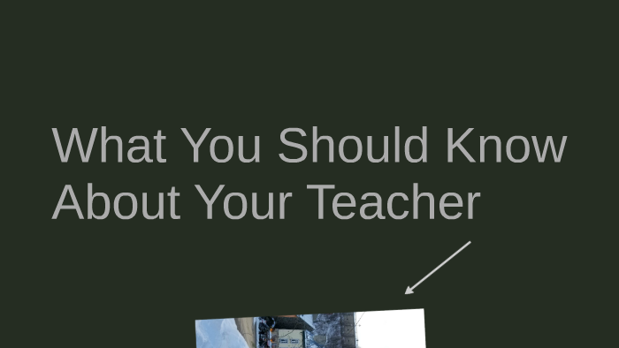 What Should You Know About Your Teacher By Stephen Mcquaid