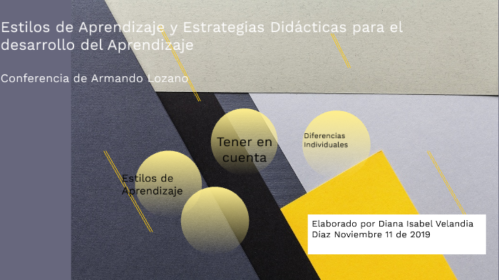 ESTILOS Y ESTRATEGIAS DIDÁCTICAS DE APRENDIZAJE by Diana Isabel ...