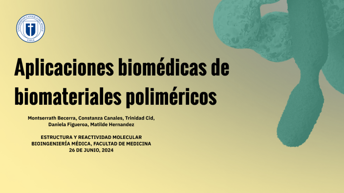 Aplicaciones biomédicas de biomateriales poliméricos by matilde ...