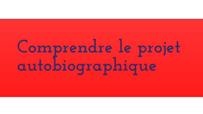 L'autobiographie by baptiste voisin