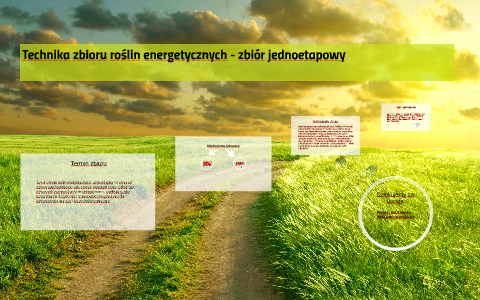 Technika Zbioru Roślin Energetycznych - Zbiór Jednoetapowy By Patrycja 