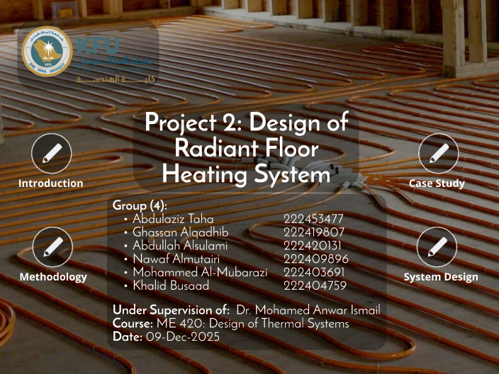 Design of Radiant Floor Heating System by Abdulaziz Taha on Prezi