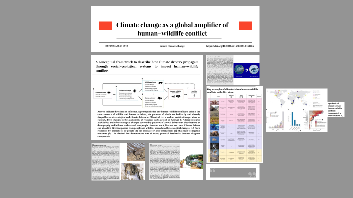 Climate Change As A Global Amplifier Of Human–wildlife Conflict By ...