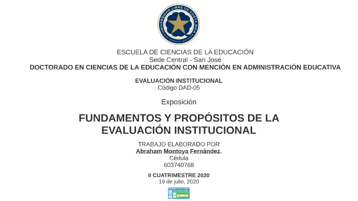 Fundamentos y Propósitos de la Evaluación Educativa by abraham montoya ...