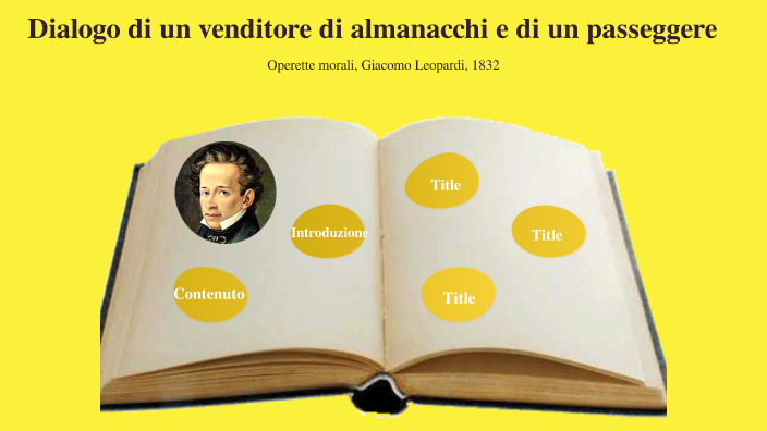 Dialogo Di Un Venditore Di Almanacchi