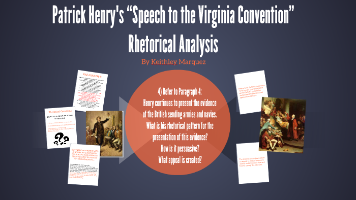speech to the virginia convention rhetorical analysis