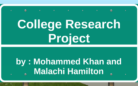 how to do a research project for college