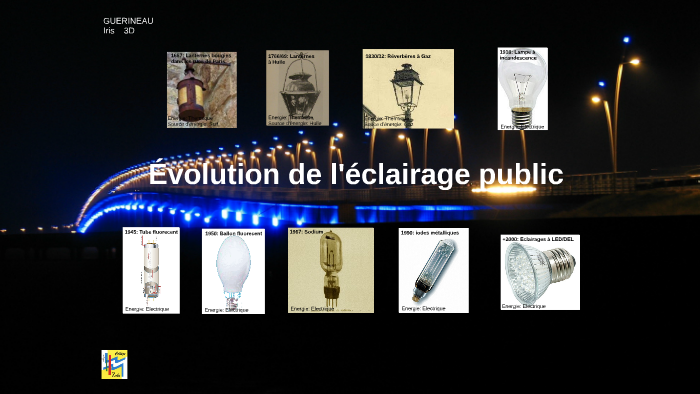 Évolution de l'éclairage public by Iris Guerineau