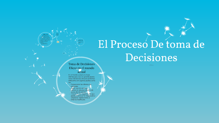 El Proceso De toma de Decisiones by Ale Pineda on Prezi