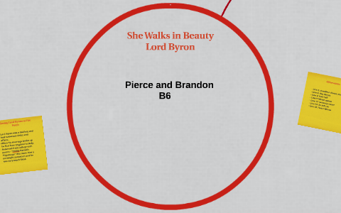she walks in beauty analysis sparknotes