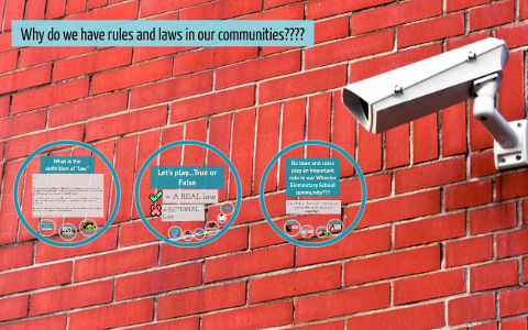 why do we have rules and laws in our community