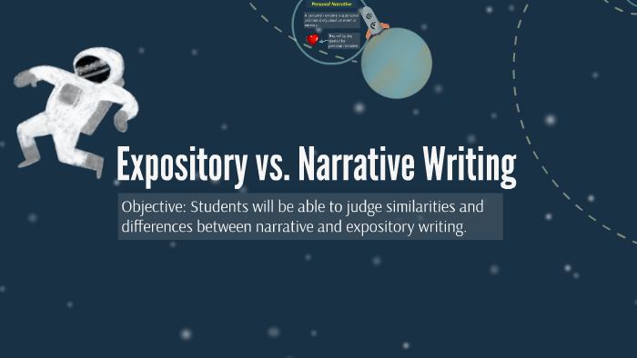 difference between narrative and expository writing