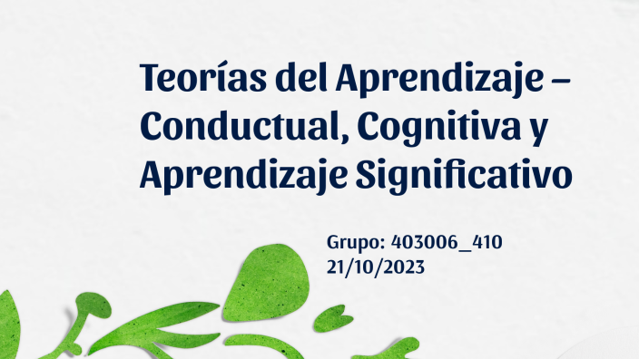 Teorías del Aprendizaje by Nataly Hernandez on Prezi