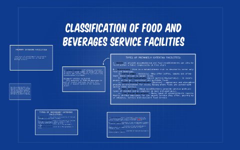 Classification Of Food And Beverage Service Facilities By Khaed Marie ...