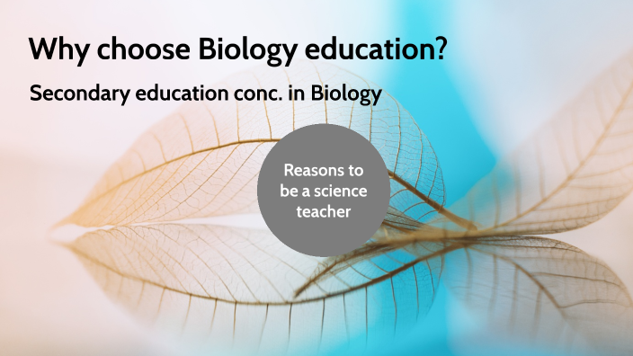 why did you choose biology course essay