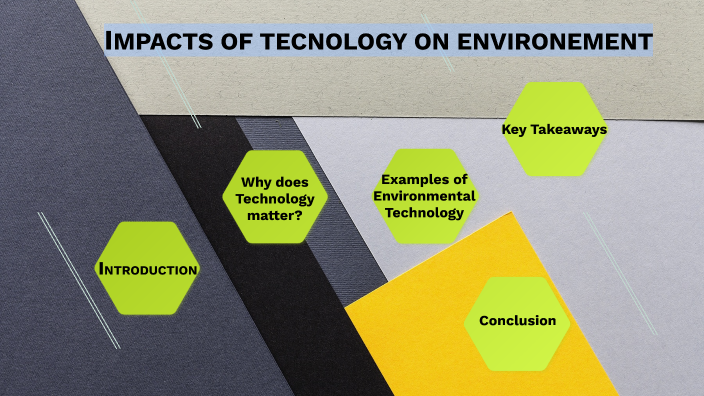 IMPACT OF TECHNOLOGY ON ENVIRONMENT By Diya Thakkar