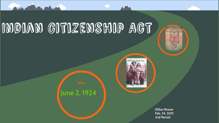 Indian Citizenship Act of 1924 by Dillon Rosser