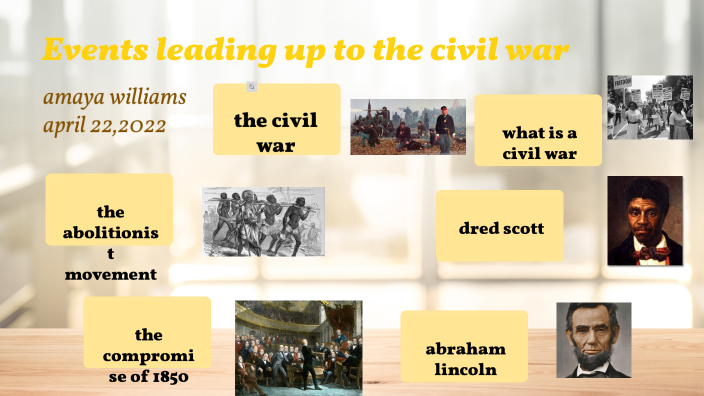 Events leading up to the civil war by Amaya Williams on Prezi