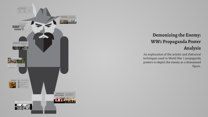 Demonization Propaganda Example Demonizing the Enemy: WW1 Propaganda Poster Analysis by Xander Bullard ...