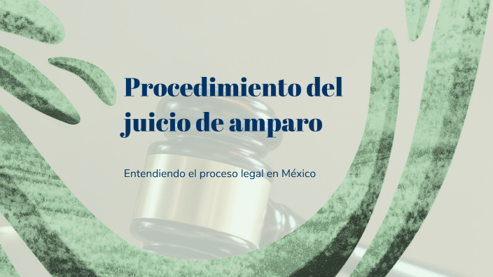 Procedimiento del juicio de amparo by Ángel Pérez López on Prezi