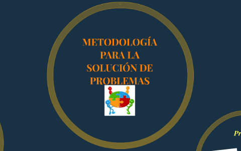 METODOLOGÍA PARA LA SOLUCIÓN DE PROBLEMAS By Adriana Sanchez