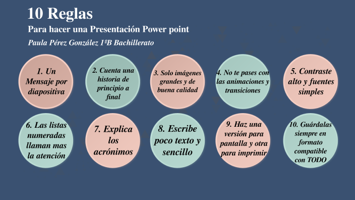 10 reglas para hacer presentaciones power point by Paula Pérez González