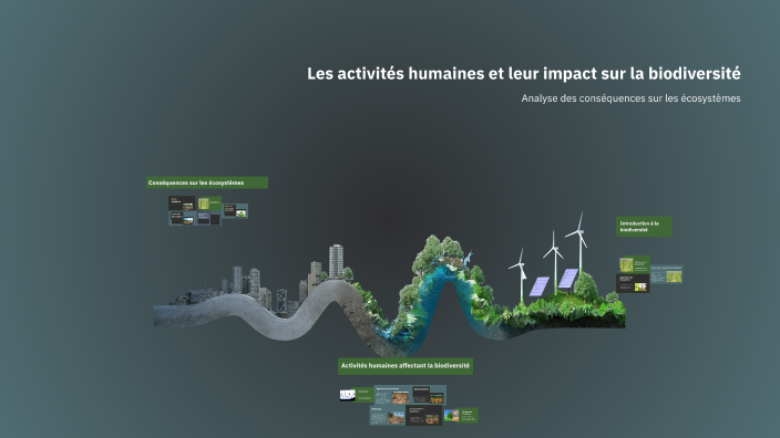 Les activités humaines et leur impact sur la biodiversité by Omar ...