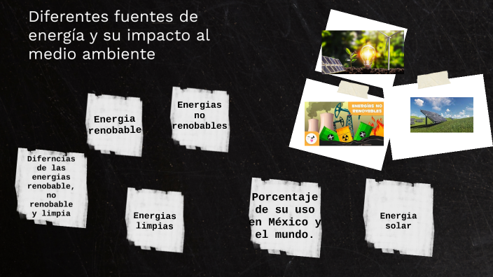 Las Diferentes Fuentes De Energía y su impacto al medio ambiente by ...