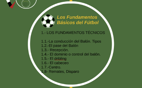 Los Fundamentos Básicos Del Fútbol By Susy Herrera On Prezi