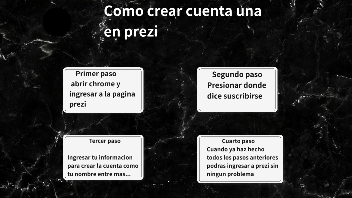 Como crear una cuenta en prezi by Stephany trochez on Prezi