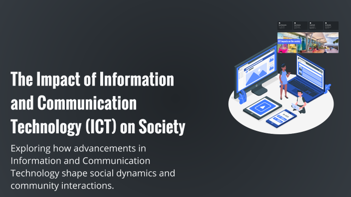 The Impact of Information and Communication Technology (ICT) on Society ...