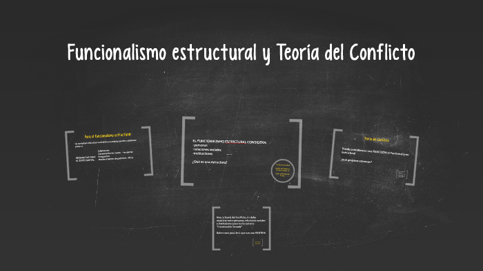 Funcionalismo estructural y Teoría del Conflicto by Gabi TV on Prezi
