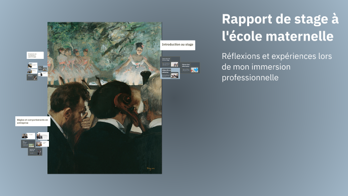 Rapport de stage à l'école maternelle by Sanata Kone on Prezi