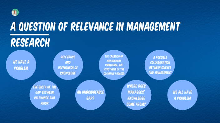 Example Question About Relevance A Question of Relevance in Management Research by António Coutinho on Prezi